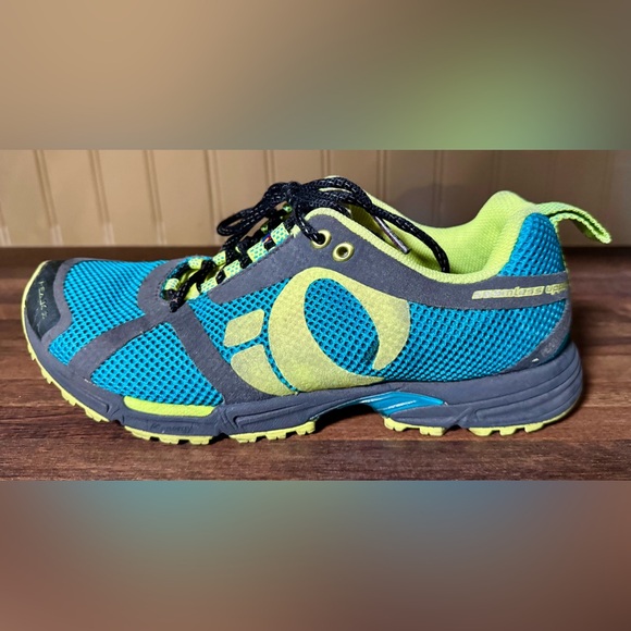 Pearl Izumi Peak II Womens Size 9.5 Blue Trail Race Sneakers Performance Lace - Picture 10 of 14